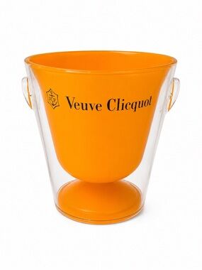 Rare Veuve Clicquot Orange Acrylic Champagne Ice Bucket Cooler